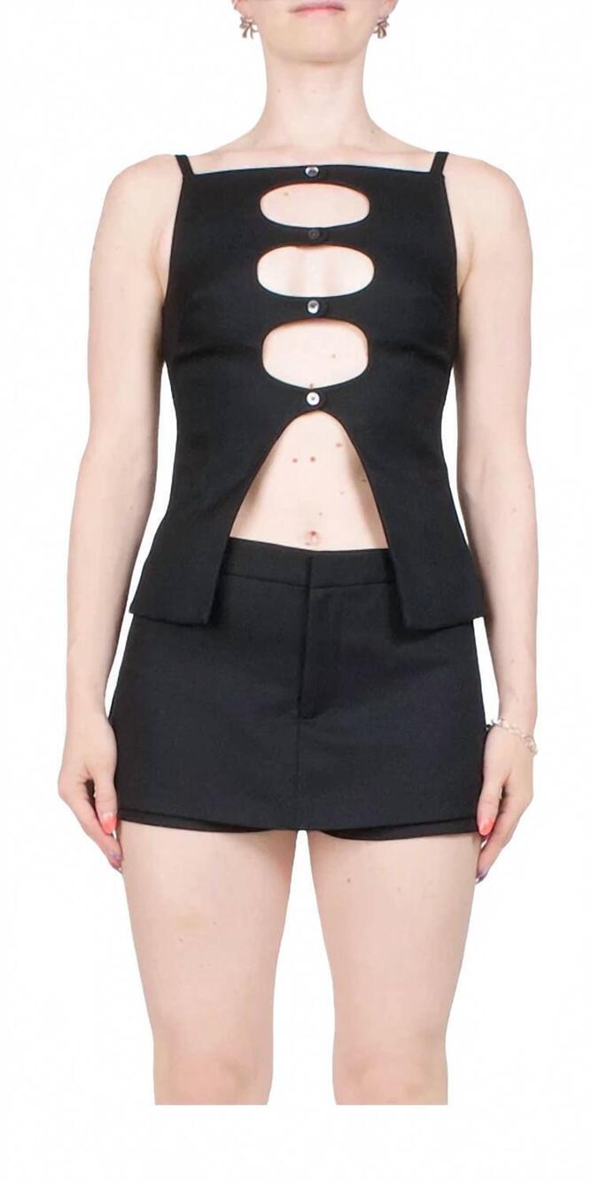 NEW SANDY LIANG saguaro top in black